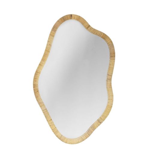 Bloomingville Ashlie Vægspejl 50x80 cm - Natur/Rattan