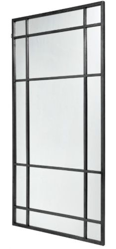 Nordal Spirit Iron Wall Mirror 204 x 102 cm - Black