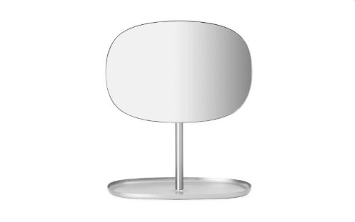 Normann Copenhagen Flip Mirror H: 34,5 cm - Matte Steel