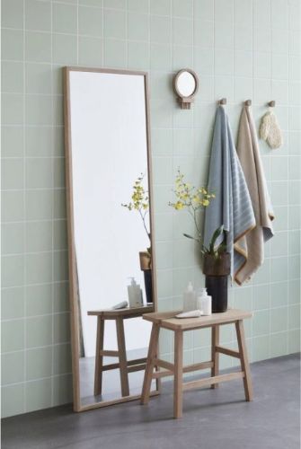 Hübsch Glimpse Standspiegel 52x167 cm - Natur 