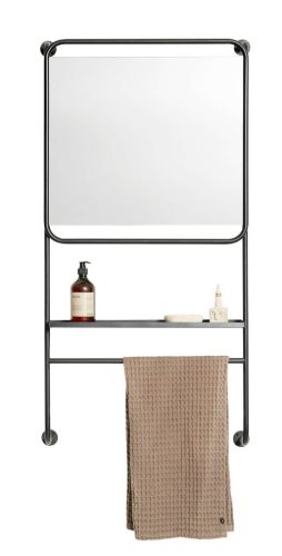Muubs Spiegel mit Ablage Copenhagen H: 120 cm - Schwarz