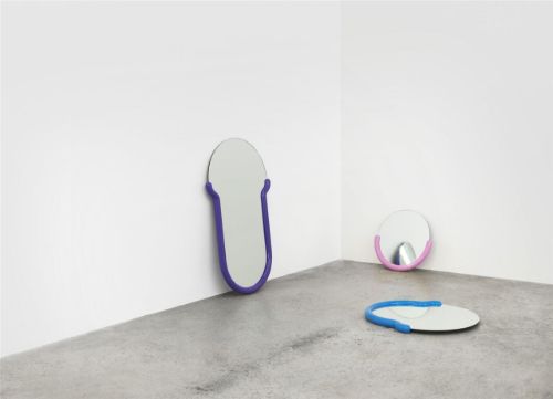 Normann Copenhagen Bogin Spiegel L: 40 cm - Rosa