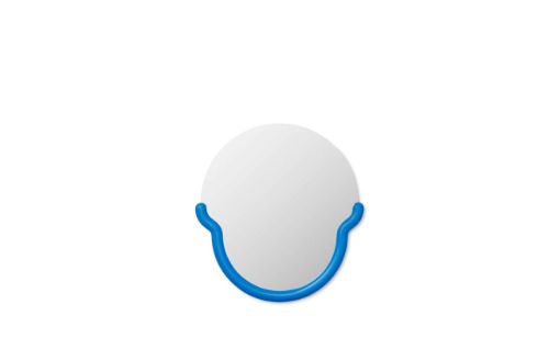 Normann Copenhagen Bogin Spejl L: 44,5 cm - Blå