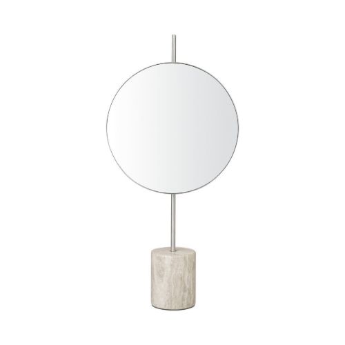 Blomus Lamura Marble Vanity Mirror H: 37 cm - Mourning Dove OUTLET