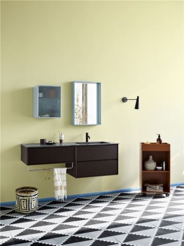 Montana Selection Shelfie Spiegel mit Ablage 46,8 x 69,6 cm – 36 Kohle