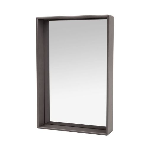 Montana Accessories Shelfie Spejl med hylde 46,8x69,6 cm - 35 Coffee