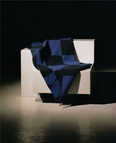raawii Patch Decke 150x200 cm - Blau/Grün/Onyx 
