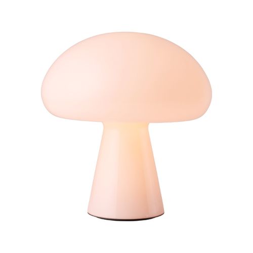 GUBI Obello Lampe, Höhe: 24 cm – Mundgeblasenes Glas/Puderrosa
