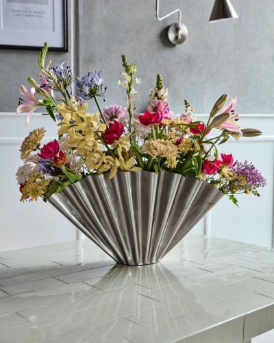 House Doctor Flood Vase H: 30 cm - Eisen/Silber