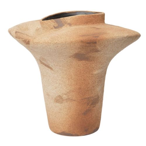Ferm Living Evio Vase H: 35 cm - Brændt Umbra