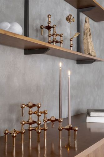 STOFF Nagel Kerzenhalter H: 6,9 cm - Roségold