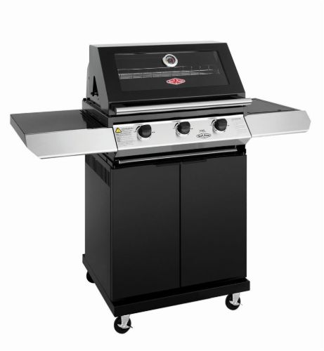 Beefeater 1200 E 3 Brenner BBQ & S/B Trolley B: 137,7 cm – Schwarz