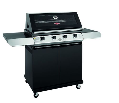 Beefeater 1200 E 4 Brenner BBQ & S/B Trolley B: 152,7 cm – Schwarz