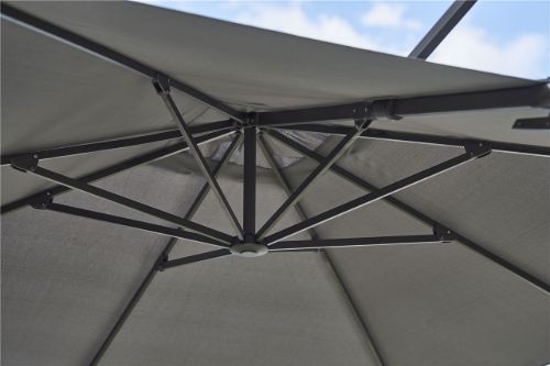 Cane-line Outdoor Hyde Luxe Tilt Sonnenschirm 300x300 cm - Hellgrau