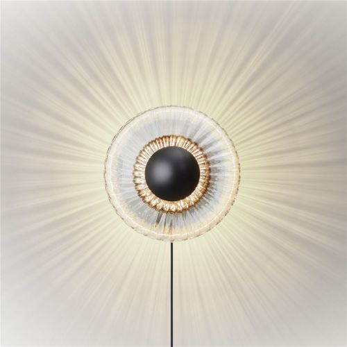 Design By Us New Wave Optic Wandleuchte Ø: 26 cm - Klar