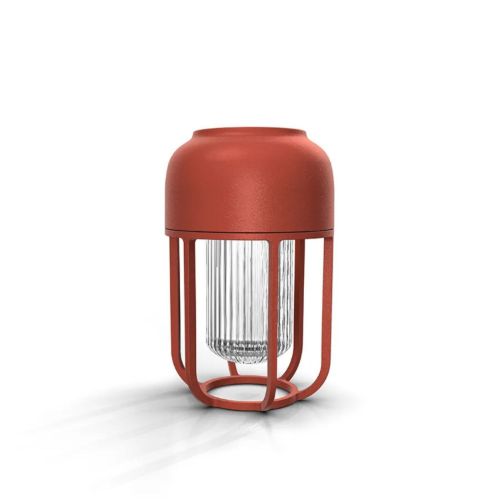 HOUE Light No. 1 Outdoor Portable Solar Light H: 21 cm - Aluminium/Cayenne