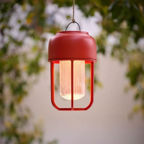 HOUE Light No. 1 Outdoor Tragbare Solarleuchte H: 21 cm - Aluminium/Cayenne