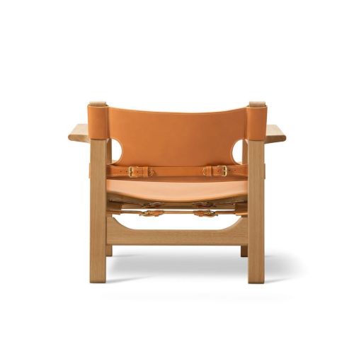 Fredericia Furniture 2226 Der spanische Stuhl von Børge Mogensen – Naturleder/geölte Eiche