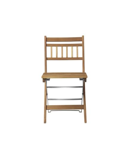 FDB Furniture M23 Lilleø Balkonstuhl SH: 45 cm - Teak natur geölt 