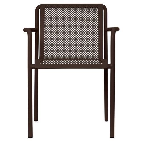 Ferm Living Dapple Stol m. Armlæn SH: 45 cm - Dark Chocolate