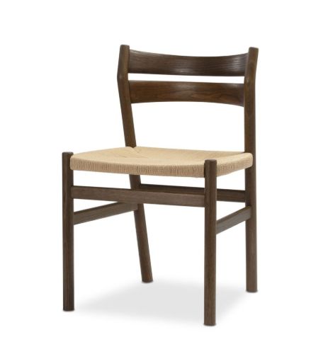 Bernstorffsminde Møbelfabrik BM1 Stuhl SH: 46 cm – Ölbehandelte Räuchereiche/Naturgeflecht