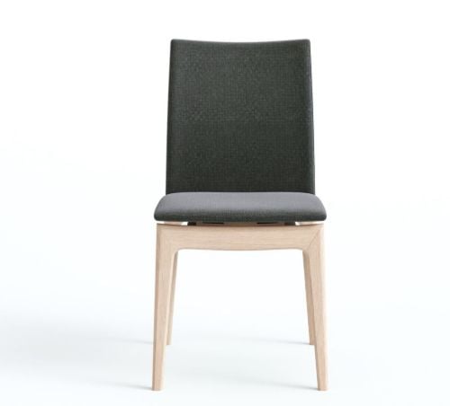 Skovby SM63 Esstischstuhl H: 88 cm - Weiß geölte Eiche / Remix 133