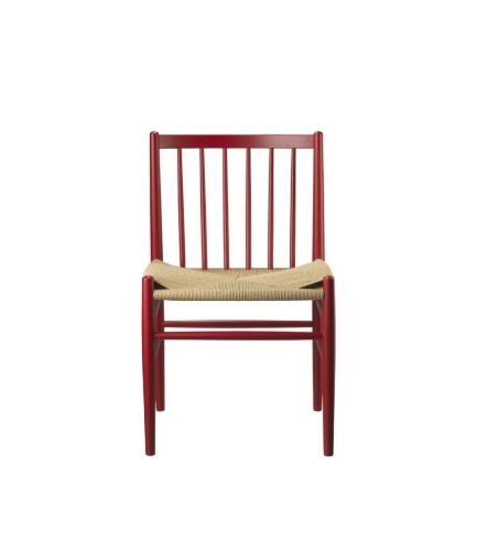 FDB Møbler J80 Jørgen Bækmark Stol - Bøg/Ruby Red 