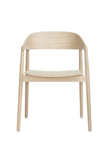 Andersen Furniture AC2 Stol SH: 44 cm - Eg Hvidpigmenteret Lak