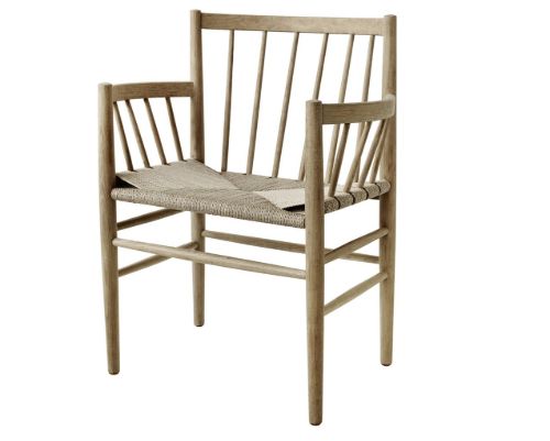 FDB Furniture Stuhl Jørgen Bækmark J81 Eiche/Geflecht - Natur 