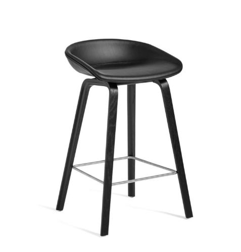 HAY AAS33 Barstol Low  - Black Oak / Sierra 1001/Steel Footrest