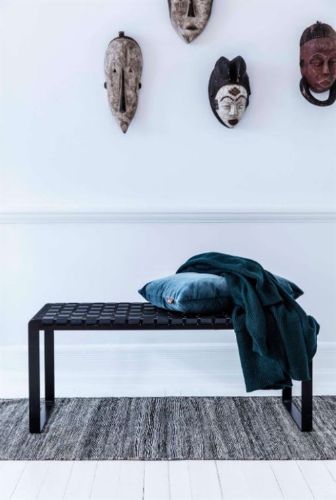 Bent Hansen geflochtene Bench – schwarzes Nylon