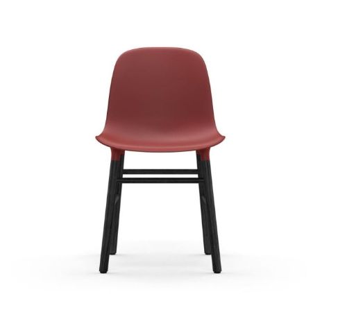 Normann Copenhagen Form Stuhl SH: 44cm - Rot/Schwarz
