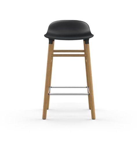 Normann Copenhagen Form Barhocker SH: 65cm - Schwarz/Eiche