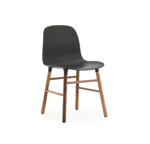Normann Copenhagen Form Stol  - Sort/Valnød