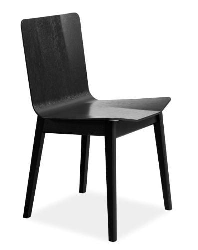 Skovby SM807 Spisebordsstol H: 82 cm - Sortlakeret Eg