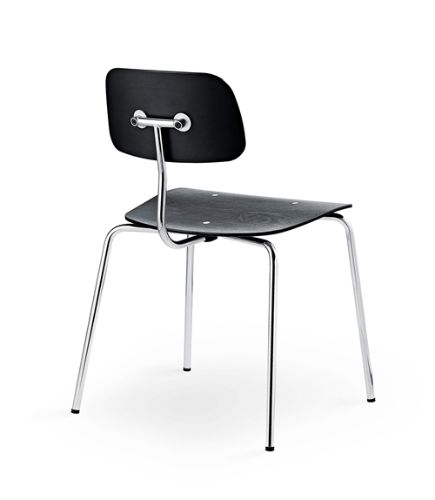 Montana Kevi 2060 Esszimmerstuhl SH: 47 cm – Esche schwarz/Chrom