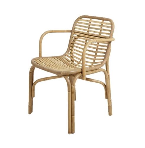 Cane-line Indoor Peak Spisebordsstol m. armlæn SH: 44 cm - Natural Rattan