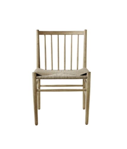 FDB Møbler J80 Jørgen Bækmark Stol SH: 45 cm - Olieret Eg / Flet