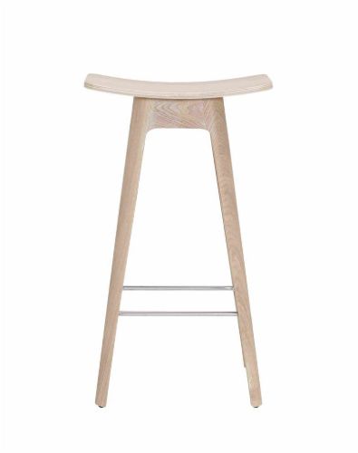 Andersen Furniture HC1 Barhocker SH: 67 cm – Eichenfurnier/weiß pigmentierte Eiche