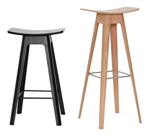 Andersen Furniture HC1 Barhocker SH: 67 cm – Schwarzes Furnier/Schwarz
