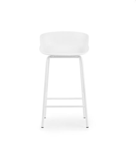 Normann Copenhagen Hyg Barhocker SH: 65 cm – Weiß/Stahl
