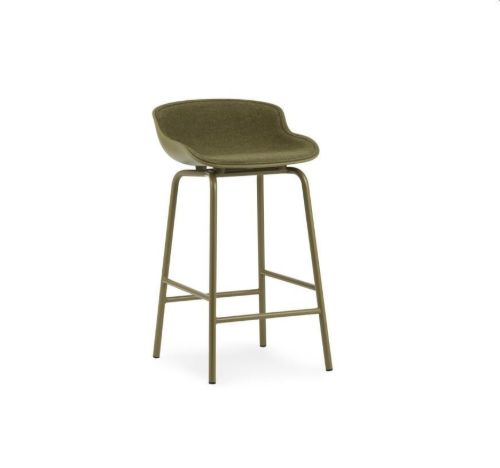 Normann Copenhagen Hyg Barstol Frontpolstret SH: 65 cm - Interfuse/Stål