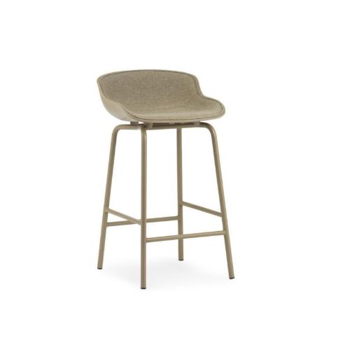 Normann Copenhagen Hyg Barstol Frontpolstret SH: 65 cm - Chain/Stål