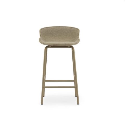 Normann Copenhagen Hyg Barhocker vorne gepolstert SH: 65 cm – Kette/Stahl