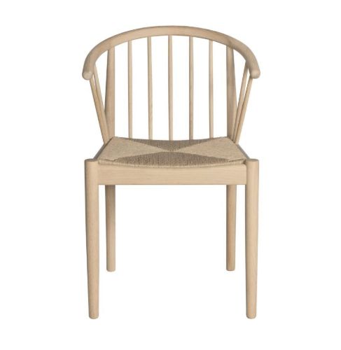 Haslev Lindeberg Stuhl SH 45 cm – Naturgeflecht / unbehandelte Eiche