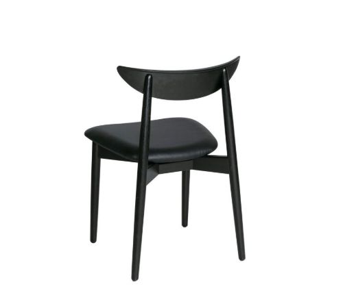 Haslev Symphony Esszimmerstuhl SH: 45 cm – Schwarz gebeizte Eiche