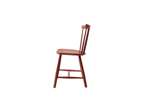 FDB Møbler J46 Poul M. Volther Stuhl SH: 45 cm - Rot