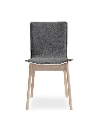 Skovby SM807 Esstischstuhl H: 82 cm - Weiß geölte Eiche / Touche 99