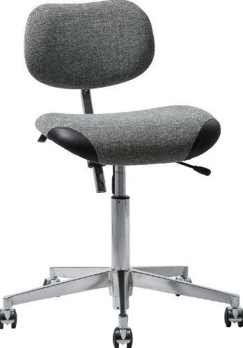 Vermund VL66 Kontorstol SH: 44-64 cm - Sort / Hvid
