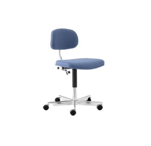 Montana Kevi 2534U Fuldpolstret Kontorstol SH: 40-53  cm - Re-wool 758/Blankpoleret Stel